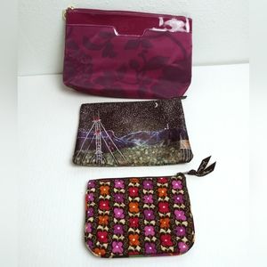 Assortment Women's Cosmetics Bag Bundle Of 3 Casual